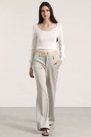 Pantalón palazzo liola mujer gris