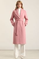 Abrigo Largo Basico, Muflon Rosa Liola