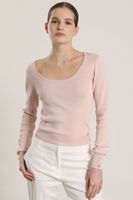 Sweater básico Liola mujer rosa