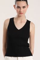 Top tejido lurex mujer Liola negro