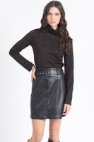 Beatle Fantasia Leopardo Con Hilo Metalizado, Cafe Liola