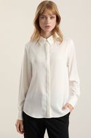 Blusa Basica Satin Opaco, Crudo Liola