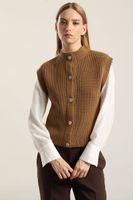 Cardigan punto, camel Liola