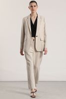 Pantalón sastre lino liola mujer beige