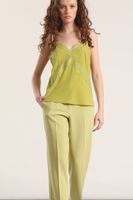 Top lencero Liola mujer verde