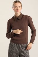 Jersey Punto Fantasia, Chocolate Liola