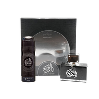 Lattafa Al Dur Al Maknoon Silver Edp Set 100 Ml + Deo Spray 200ML Unisex