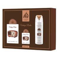 Lattafa Vintage Radio Edp 100 Ml+20 Ml+Deo 200 Ml Set 3 Pcs Unisex