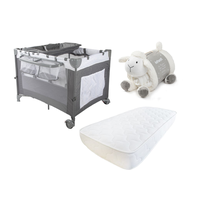 Cuna playard Always Together Marengo colchón y Manta Oveja