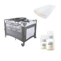 Cuna más colchón Always Together y 2 biberones anticolico