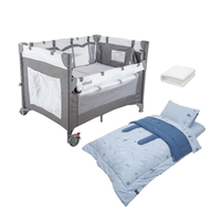 Cuna más Colchón, Protector Playard Always y Set Sabanas Always Together