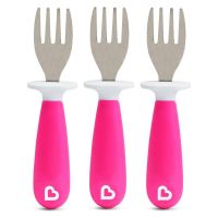 Set de 3 tenedores Rosados Munchkin