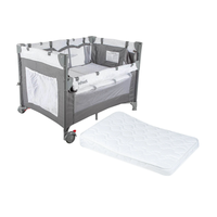Cuna más ColchónAnti-reflujo Playard Always Together Marengo