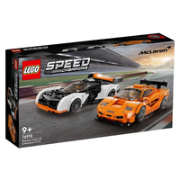 LEGO Speed Champions McLaren Solus GT y McLaren F1 LM (76918) + Poster de Regalo