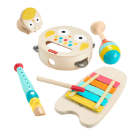 Set Musical Fisher-price , Juego Creativo 6 Piezas De Madera