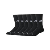 Pack 6 Calcetines New Balance Everyday Cushion Crew Negros