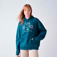 Polerón Lifestyle Mujer New Balance Linear Heritage Verde