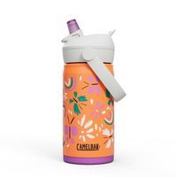 Botella Camelbak Niños Flip Straw 350 Ml Blanca/Naranjo