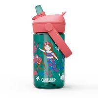 Botella Camelbak Niños Thrive Flip Straw 350 Ml Verde/Rosada