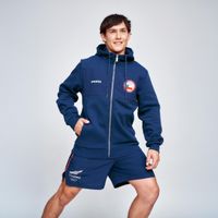 Polerón Entrenamiento Hombre Sparta Team Chile Full Zip Azul