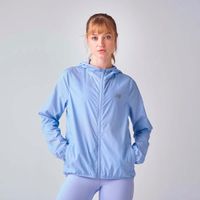 Cortavientos Running Mujer New Balance Hooded Celeste