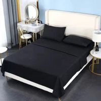 Juego de Sábana 200 Hilos en 1.5 Plazas color Negro
