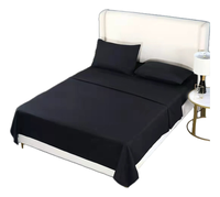 Sábana 200 Hilos 2 Plazas Negro