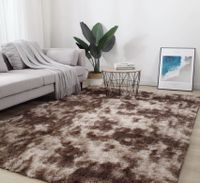 Alfombra Peluda 120cmx160cm Cafe Jaspeado