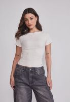 Polera Mujer Texturada Rulet Crudo Sioux