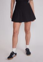 Falda Mujer Tiro Alto Tableada Negro Sioux