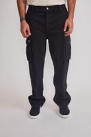 Jeans Hombre Baggy Cargo Negro Sioux