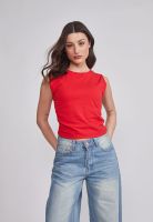 Peto Mujer Recogido Costados Rojo Sioux