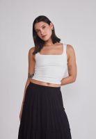 Peto Mujer Crop Elasticado Blanco Sioux