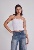 Peto Mujer Tela Texturada Blanco Sioux