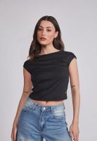 Polera Mujer Espalda Rebajada Negro Sioux