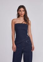 Peto Mujer Denim asimétrico Azul Sioux