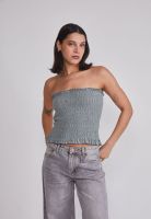 Peto Mujer Panal Strapless Verde Sioux