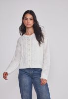 Sweater Mujer Botones Romántico Crudo Sioux