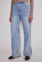 Jeans Mujer Wide Leg Tiro Alto Celeste Sioux
