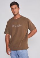 Polera Hombre Lavada Proceso Café Sioux