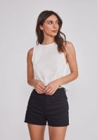 Peto Mujer Panal Lazos Blanco Sioux