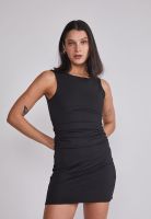 Vestido Mujer Recogido Cintura Negro Sioux