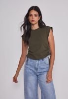 Polera Mujer Ajustador Costados Verde Sioux