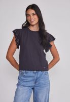 Polera Mujer Manga Brillos Acero Sioux