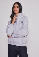 Polerón Mujer Bordado Espalda Gris Sioux