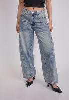 Jeans Mujer Wide Leg Costura Frontal Celeste Sioux