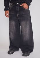 Jeans Hombre Mega Baggy Parche Negro Sioux
