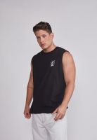 Polera Sin Manga Hombre Future Negro Sioux