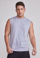 Polera Sin Manga Hombre Lavada Jersey Gris Sioux