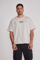 Polera Hombre Oversize Espalda Gris Sioux
